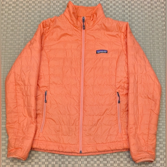 Patagonia Jackets & Blazers - Patagonia Nanopuff Full Zip Jacket Apricot Orange Women's Size Small